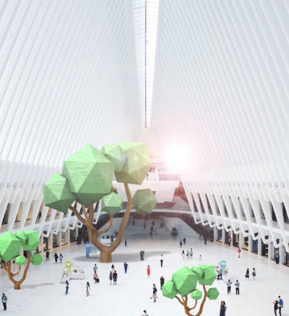 Shapegiant low poly tree public hall3